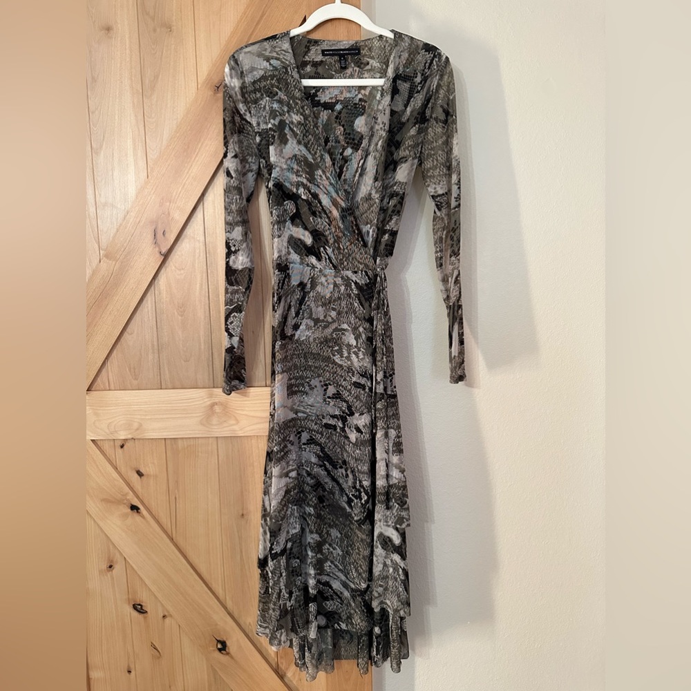 White House Black Market Wrap Dress, Size 6